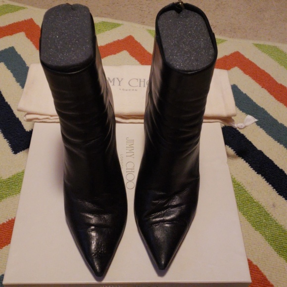 jimmy choo henrietta tie bootie